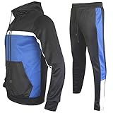 Herren Sportanzug Casual Jogginganzug Sweatsuits Freizeitanzug Hausanzug Trainingsanzug 2 Piece Hoodie-Sporthose Kapuzenpullover Jogginghose fur M