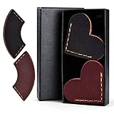 4 Stücke Leder Lesezeichen, Prajaver Vintage Seite Ecke Kunst Leder Lesezeichen, handgemachte Lesebuch Marker Perfektes Geschenk für Bücherwü