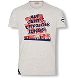 RB Leipzig Leipziger Jungs T-Shirt, Gris Herren Medium T-Shirt, RasenBallsport Leipzig Sponsored by Red Bull Original Bekleidung & M