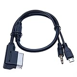 3.5mm AUX Adapter Eingang Ami MIP MMI Music Interface Kabel Anschluss Kompatibel Mit Mercedes Benz C63 E200L B-Klasse C CL CLS-Klasse E Klasse S SL SLK SLS Klasse ML-Klasse GL GLK-Klasse R Klasse W