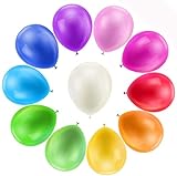 Bunte Luftballons, 110 Stück Bunte Ballons, 11 Farben Luftballons Geburtstag Bunt für Luft & Helium - Farbige Ballons Latex Partyballon für Kindergeburtstag Geburtstag