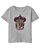 Harry Potter Mädchen Kurze Ärmel T Shirt (Hellgrau,9 Jahre)