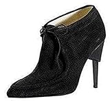 Ashley Brooke Edle Stiefelette Veloursleder - Farbe Schwarz Gr. 42