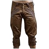 WENZHOU Herren Cargohose Short Arbeit Kampf Techwear Hose mit Taschen Schnalle Riemen Jogger Baggy Tapered Hosen Streetwear Sweatpants Outdoor-Sp