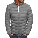 WAQD Herren Leicht Daunenjacke Winter Plus Size Herbst Winter Warme Outdoor Freizeit Kurze Steppjacke Übergangsjacke Softshell-Mantel Baumwolljacke Winterjacke Menswear warm Winddichte Jack