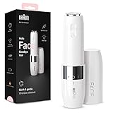 Braun Face Mini-Haarentferner, elektrischer Gesichtshaarentferner für Damen, kleiner Rasierer für schnelle und sanfte Rasur, Oberlippe, Kinn und Wangen, Valentinstag Geschenk für Sie, FS1000, weiß