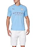 PUMA Herren MCFC Home Shirt Replica De Bruyne Print Trikot, Team Light Blue/Tillandsia Purple, L