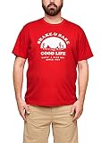 s.Oliver Big Size Herren 131.10.105.12.130.2103660 T-Shirt, red Good Life Print, 5XL