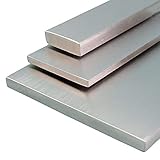 V2A Edelstahl Flachstahl Oberfläche geschliffen, Korn 240 Länge 1000 mm Abmessungen 30 x 5
