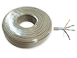 20 m Telefonkabel Telefonleitung Klingelkabel 4 x 2 x 0,6 mm - 8 Adern Verlegekabel J-Y(ST) Y Rund mit extra Alu Abschirmung