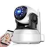 LIMIAO WiFi-Heimkamera Für Baby/Haustier/Kindermädchen, 1080P HD Wireless-Überwachungskamera Mit Telefon-App Und Fernbedienung, Indoor-Sicherheitsmonitor,0G