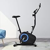 Ergometer Heimtrainer Fitnessbike mit Pulssensoren, 8 Widerstandsstufen, 7-Loch-Einstellung, Verstellbarer Sattel, Nutzergewicht bis 120 kg, B