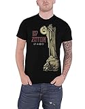 Led Zeppelin T Shirt Stairway to Heaven Hermit Band Logo Nue offiziell Herren, schwarz, M