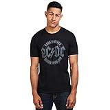 AC/DC Herren Tour Emblem T-Shirt, Schwarz (Schwarz Schwarz), XL