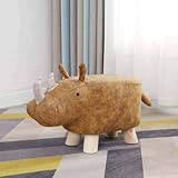 Kreative Mode Kalb Hocker Elefant Hocker Hippo Hocker Schuh Wickelhocker Kleiner Hocker Kinder Cartoon Hocker Massivholz Tier Hocker 50 * 24 * 28cm Goldenes N