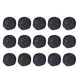 Exceart 15Pcs Rattan Weidenkugeln DIY Vase Schüssel Füller Ornamente Aroma Dffuser Kugeln für Hochzeit nach Hause Hängen Dekoration Tisch Konfetti 5Cm (Schwarz)