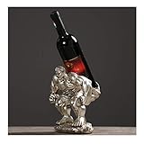 wantanshopping weinregal Wein-Halter Hercules Wein Regal Resin Skulptur Handwerk Weinregal Hauptdekorationen Innendekorationen Flaschenreg