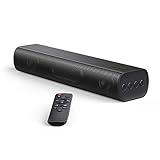 Soundbar 2.0 Kanal, SAKOBS 80dB 40W Soundbox mit 4 Integrierten Subwoofern für TV Geräte, Stereo-Surround-Soundsystem für Heimkino Musikstreaming,Wireless Bluetooth 5.0 Lautsprecher 74