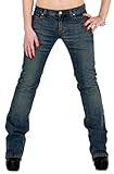 Miss Sixty Damen Jeans Soul 2ND Skin Trousers, Used-Look Denim (Dunkelblau) Gr.24