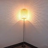 Modernes Licht, Wohnzimmer Stehleuchte Bambus Retro Stehlampe E27 Holz Schlafzimmer Lampe Nachttisch 185CM Stehleuchte mit Stehleuchte für Schlafzimmer Arbeitsb
