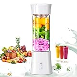 Tragbarer Mixer Smoothie Maker Mini Standmixer - JABALUX Portable Blender Kann Leicht Milchshake Saft Smoothies Protein Fitness Mahlzeitenersatzgetränke Zuzubereiten Jederzeit M