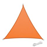 Sonnensegel 2x2x2m Sonnenschutz Garten Balkon Terrasse Party Wasserabweisend Wetterschutz Imprägniert Segel Baldachin 90% UV Schutz Markise mit Freiem Seil Dreieck Orange (2*2*2m, Orange)