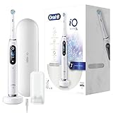 Oral-B iO 9 Elektrische Zahnbürste/Electric Toothbrush mit revolutionärer Magnet-Technologie & Mikrovibrationen, 7 Putzprogramme, 3D-Zahnflächenanalyse, Farbdisplay & Lade-Reiseetui, white alab