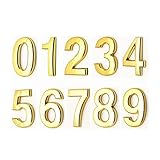 CareMont 3D Ziffern TüR Plakette Haus Schublade Schild Tor Ziffern 0 Bis 9 ABS Nummern Schild Hotel Haus Aufkleber Adresse TüR Etikett G