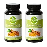 natures FINEST® Curcuma Kapseln hochdosiert - 6 Monats Kur - 180 Curcumin Kapseln hochdosiert Gehalt EINER Kapsel entspricht dem von ca. 12.000mg Curcuma Pulver - Hohe Verträglichkeit ohne Pip