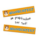 2er Set Tier Aufkleber mit Wunschname Wunschtext für Tiernapf Fressnapf Futterschüssel Namensaufkleber Sticker für Haustier (Meerschweinchen)