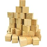 Fycooler 70Stück Holzwürfel 2x2cm Bastelwürfel, Natürlich Unfertige Holzblöcke - Puzzle Holzwürfel Blanko Deko Holz Basteln Holz Quadrat Würfel zum Basteln Bemalen DIY Handwerk Dek