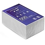 Printing Saver 4x6 Thermopapier Versandetiketten 500 Stück Selbstklebend Weiße Adressetiketten für USPS UPS FedEx Amazon Ebay, Permanentem Klebstoff, Wasserfest, Ölbeständig,