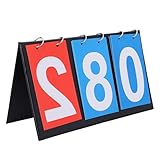 Demeras Cornhole Score Keeper, 3 Arten Cornhole Scoreboard Wasserdicht Leicht zu reinigen Leicht für Basketball für Sportlehrer(Dreistellige Anzeigetafel)