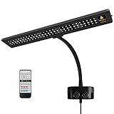 IREENUO LED Aquarium Beleuchtung, Aquarium Klemmleuchte mit Fernbedienung, Aquariumlampe für Reef Coral und Wasserpflanzen (61cm, 20W)