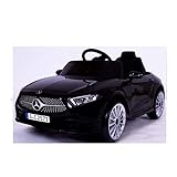 crooza Mercedes-Benz CLS350 Kinderauto Schwarz Kinder Elektro Elektrofahrzeug mit Fernbedienung mp3, USB, 2X Starke Motoren UVM