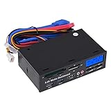 Starbun 5,25'Multifuntion Media Dashboard - 5,25' Multifuntion Media Dashboard Vorderseite 2 USB 3.0 Hub-Kartenleser mit LCD-Display