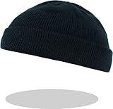 Herren Rollmütze extra Kurz in Schwarz One S