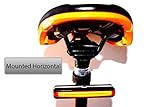 Go Bright Fahrrad-Rücklicht, wiederaufladbar, USB, 168 Lumen, hohe Intensität, passt auf jedes Rennrad, Mountainbike und Helm, einfach zu installieren mit blinkendem S