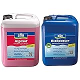 Söll 10345 AlgoSol Teichpflege gegen Algen im Teich 5 l - hocheffektives Teichpflegemittel Algenmittel & BioBooster Teichbakterien für klares Wasser rein biologisch 2,5