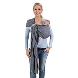 HOPPEDIZ Ring-Sling inklusive Bindeanleitung, London weiß