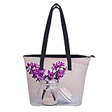 KUKUKA Tragetasche Lilane Blumen Umhängetaschen Aus Leder Für D