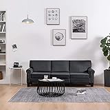 YOPOTIKA Sofagarnitur Schlafcouch Ecksofa Stoffsofa im modernen Design, ​für Geschäftsräume Gästezimmer Wohnmöbel Jugendzimmer 3-Sitzer-Sofa Dunkelgrau S