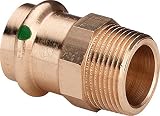 WASSER VIEGA Profipress Kupfer Pressfitting Nippel Übergangsnippel Übergangsstück AG (18x3/4')