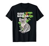 SAVE KOALAS Australien Koala Bär Grüner Baum Geschenk T-S