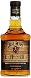 Jim Beam Devil's Cut Kentucky Straight Bourbon Whiskey, robuster Geschmack mit intensiven Eichen- und Vanillenoten, 45% Vol, 1 x 0,7