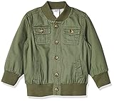 Simple Joys by Carter's Twill Button Up Cotton Lightweight Jacket, grün, 2T