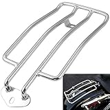 KATUR Motorrad Gepäckträger Unterstützung Regal Passt Hinten Solo Sitz 280mm (11') Silber Für Harley XL Sportsters 883 XL1200 1985-2003