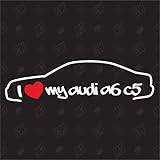 speedwerk-motorwear I Love My A6 C5 Limousine - Sticker - Baujahr 1997-2005