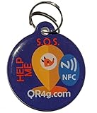 QR4G.com GPS Intelligentes Identifikationsschild für Haustiere (Hunde und Katzen) mit QR NFC GPS