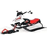 liliiy Skidrifter Schlitten Für Kinder, Schneeschlitten Mit Bremse Ab 4 Jahren, Tragkraft 90kg